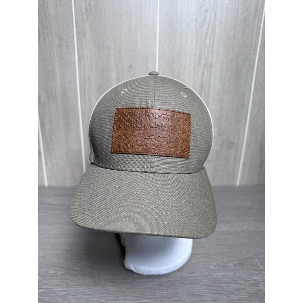 Columbia PHG Performance Hunting Gear Hat L/XL Olive Green Khaki Brown Patch Cap